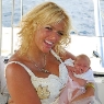 Anna Nicole Smith with baby